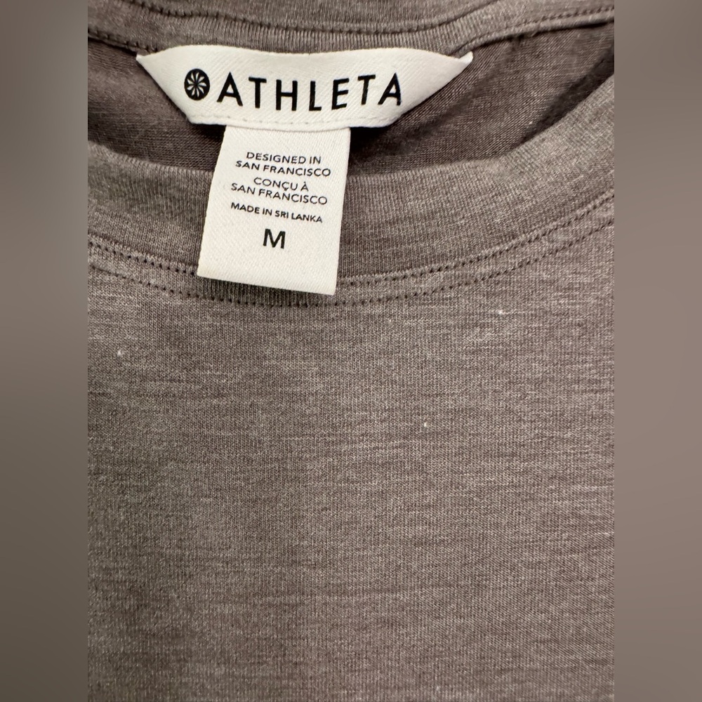 Athleta Charcoal Sleeveless Breezy Tank Size M